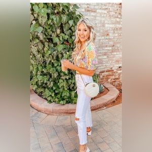 Faithful the Brand LA colle floral print top